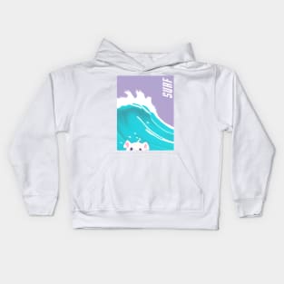 Pink Pig Surf Kids Hoodie